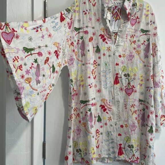 La Vie Style House One-Size Caftan Embroidered. - Picture 1 of 5